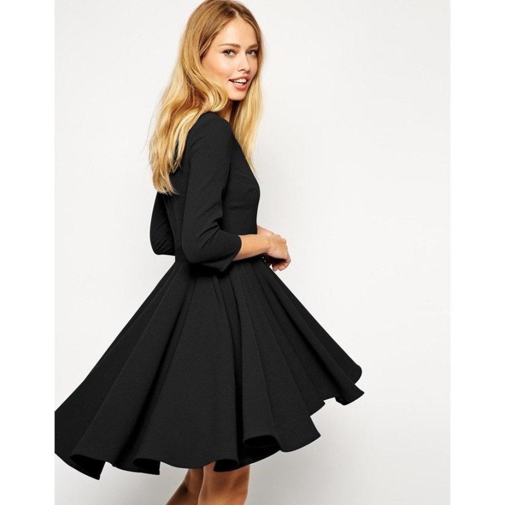 Asos | Dipped Hem Skater Dress